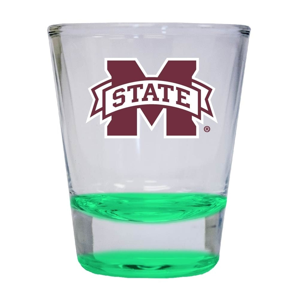 Mississippi State Bulldogs 2 ounce Color Etched Shot Glasses Image 3