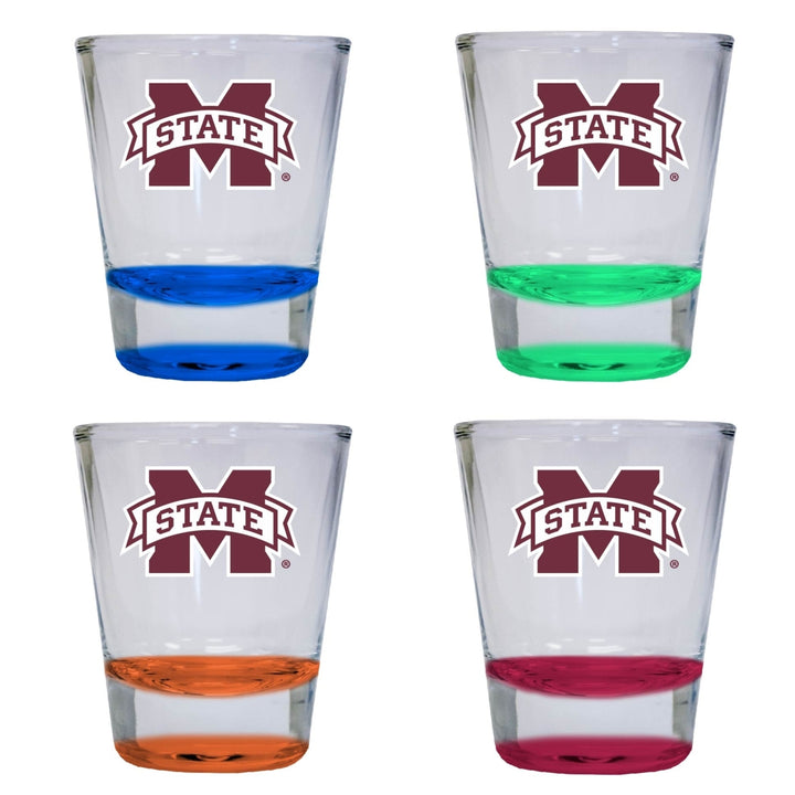 Mississippi State Bulldogs 2 ounce Color Etched Shot Glasses Image 4