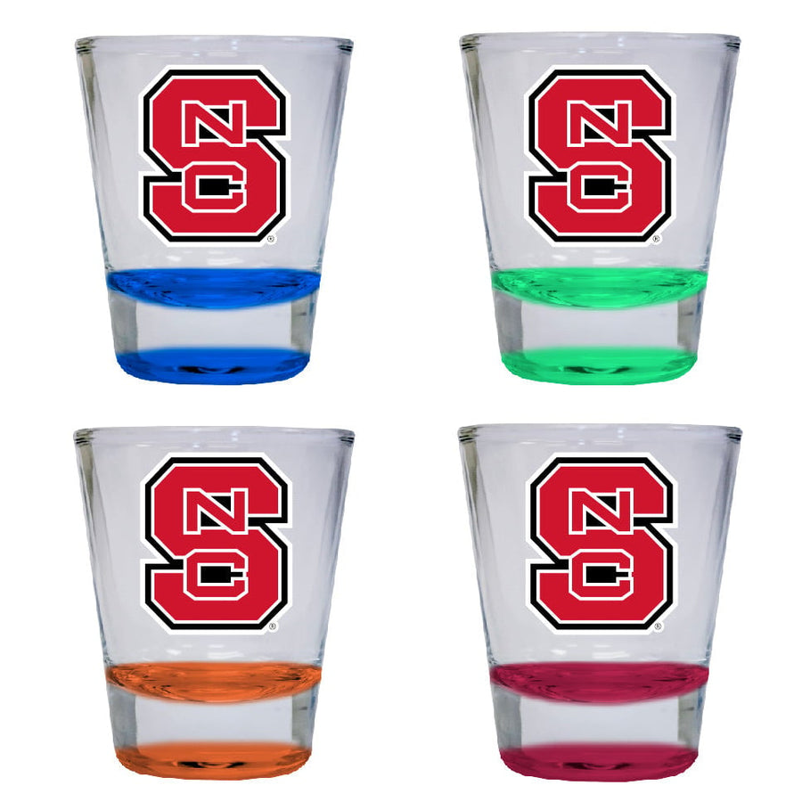 NC State Wolfpack 2 ounce Color Etched Shot Glasses Image 1