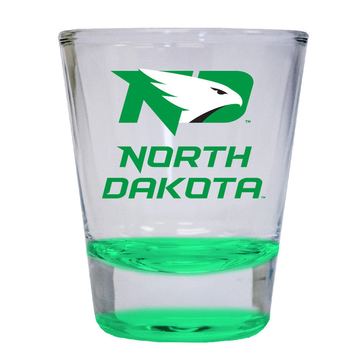 North Dakota Fighting Hawks 2 ounce Color Etched Shot Glasses Image 1