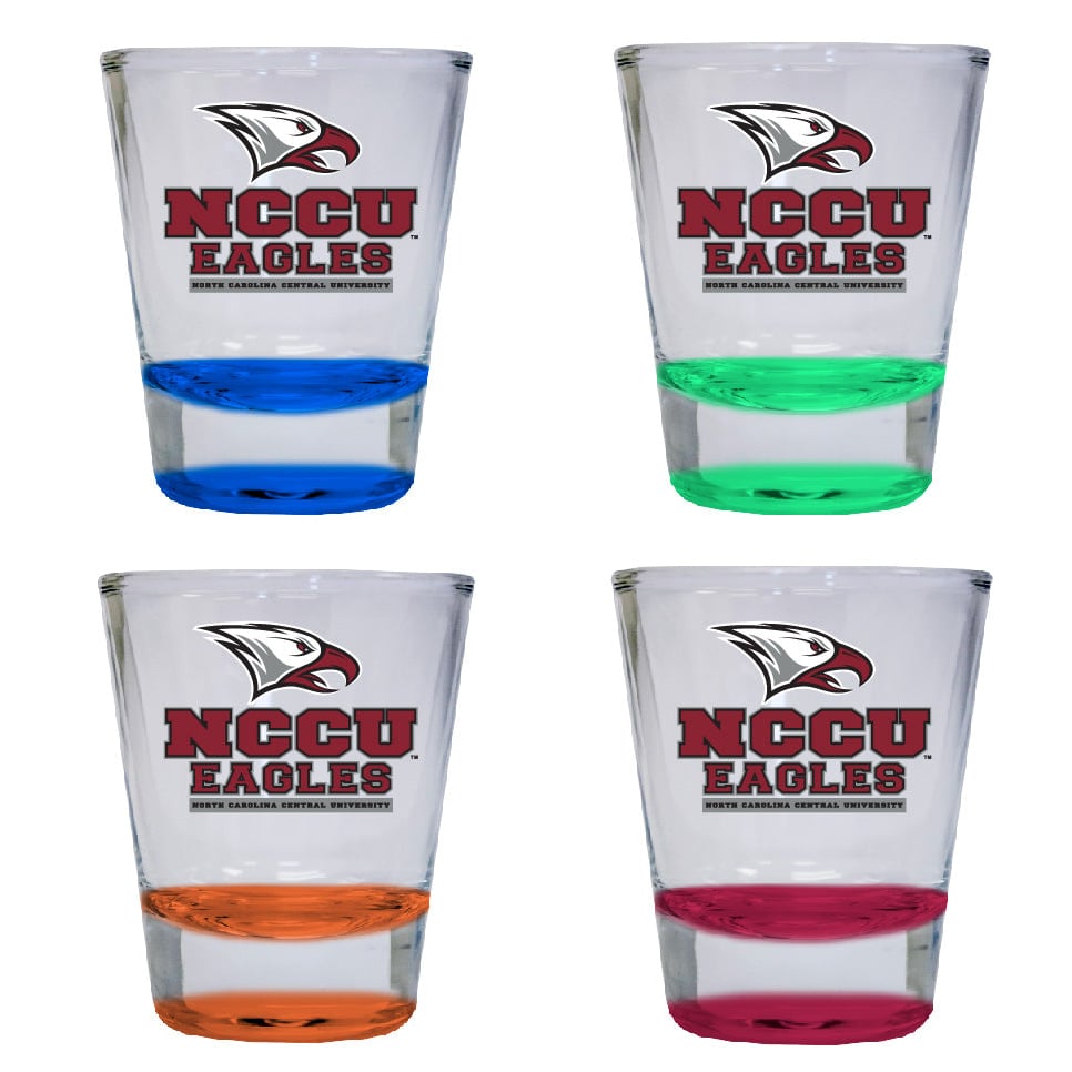 North Carolina Central Eagles 2 ounce Color Etched Shot Glasses Image 1