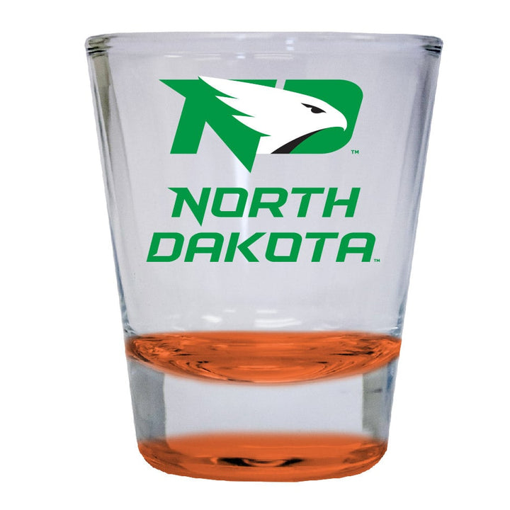 North Dakota Fighting Hawks 2 ounce Color Etched Shot Glasses Image 1