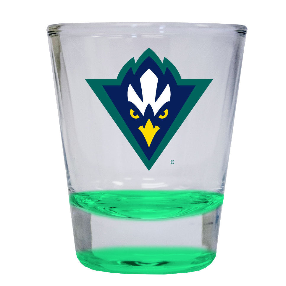 North Carolina Wilmington Seahawks 2 ounce Color Etched Shot Glasses Image 3