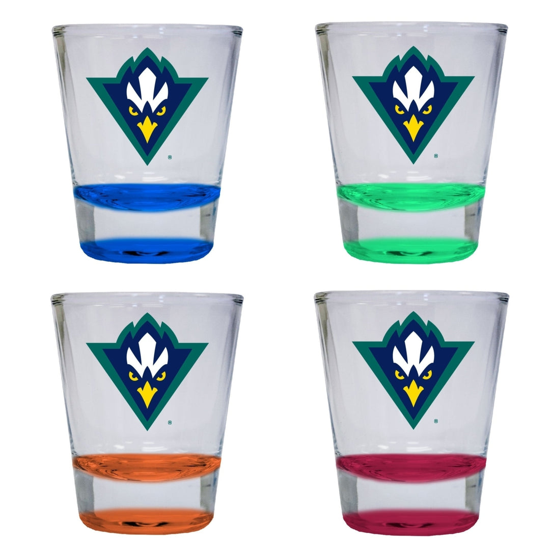 North Carolina Wilmington Seahawks 2 ounce Color Etched Shot Glasses Image 4