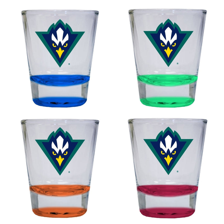 North Carolina Wilmington Seahawks 2 ounce Color Etched Shot Glasses Image 4