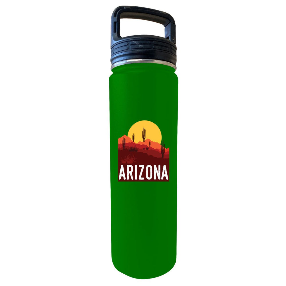 Arizona Souvenir Desert 32 Oz Engraved Insulated Double Wall Stainless Steel Water Bottle Tumbler Image 2