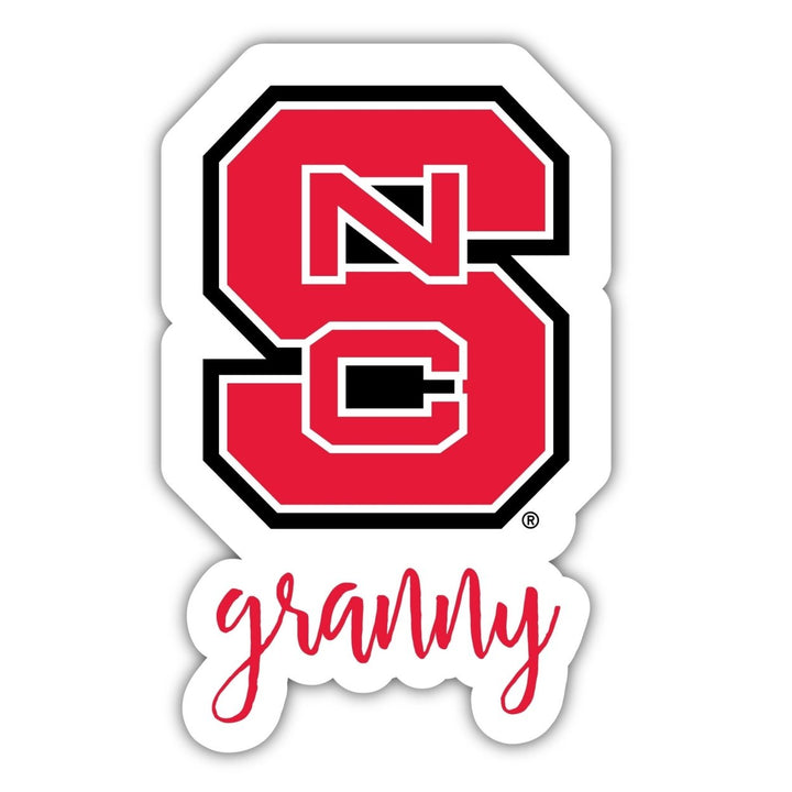 NC State Wolfpack Proud Grandma or Granny 4-Inch Die Cut Decal Image 1