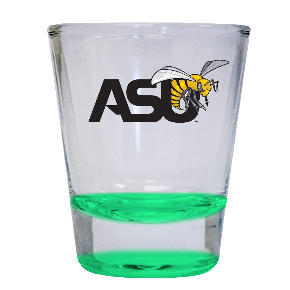 Alabama State University 2 ounce Color Etched Shot Glasses Image 2