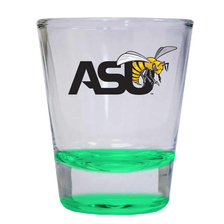 Alabama State University 2 ounce Color Etched Shot Glasses Image 1