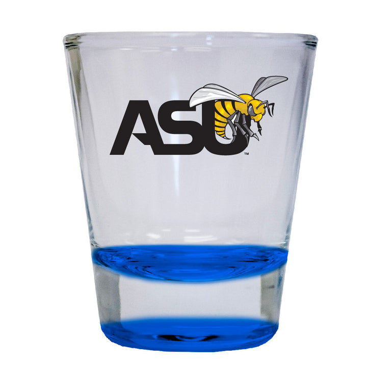 Alabama State University 2 ounce Color Etched Shot Glasses Image 4