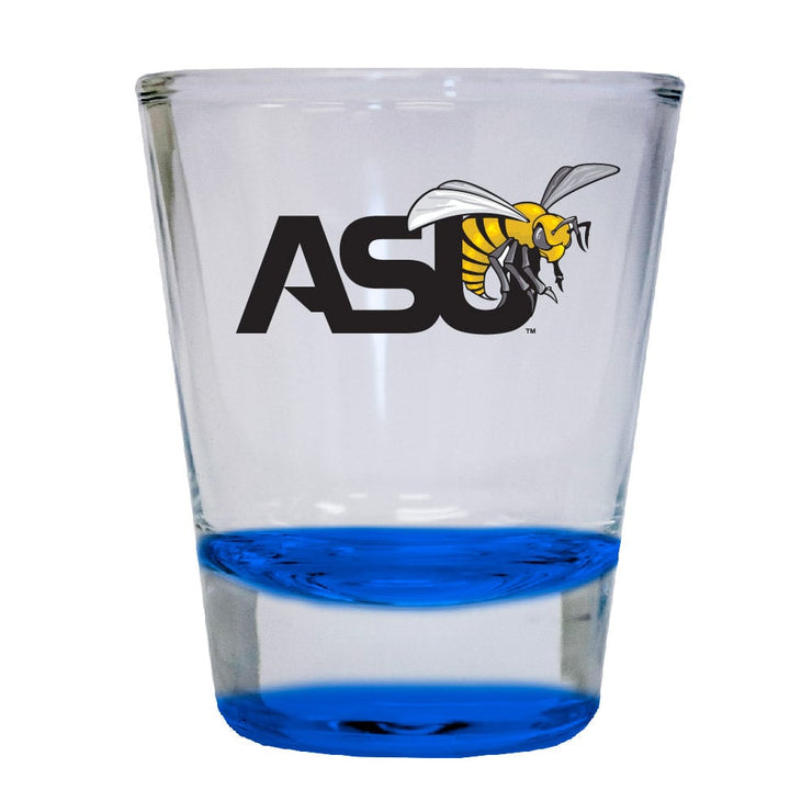 Alabama State University 2 ounce Color Etched Shot Glasses Image 1