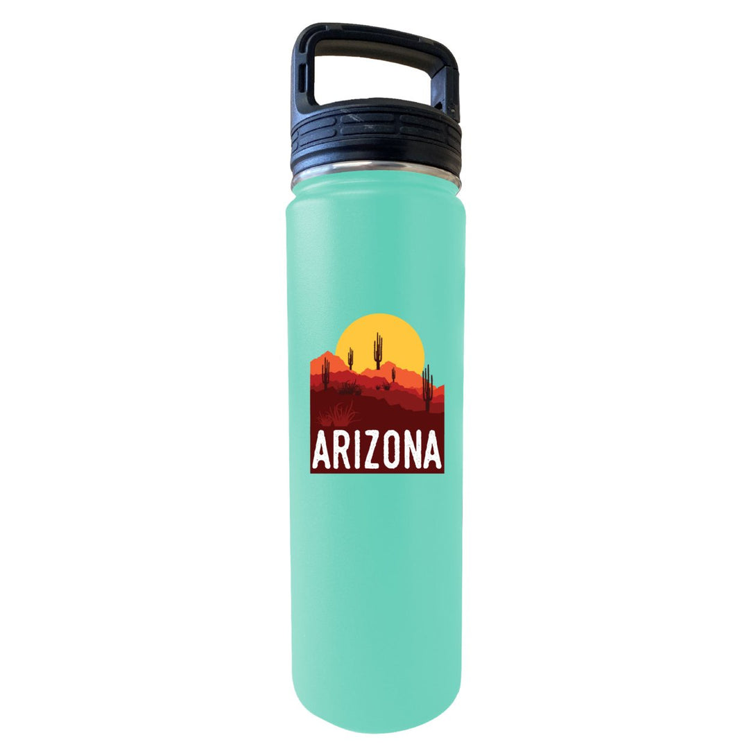 Arizona Souvenir Desert 32 Oz Engraved Insulated Double Wall Stainless Steel Water Bottle Tumbler Image 1