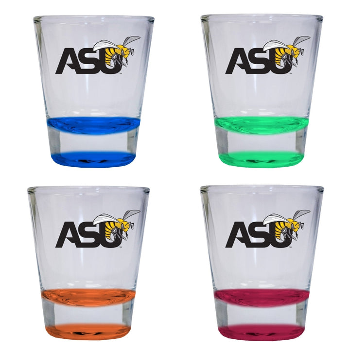 Alabama State University 2 ounce Color Etched Shot Glasses Image 4