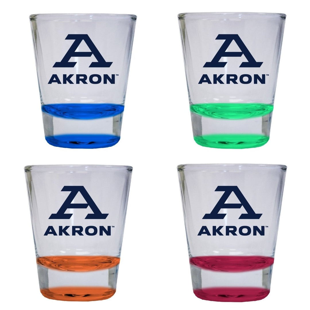 Akron Zips 2 ounce Color Etched Shot Glasses Image 1