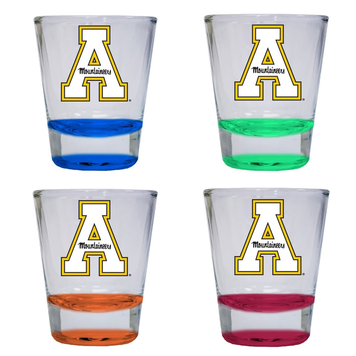 Appalachian State 2 ounce Color Etched Shot Glasses Image 4