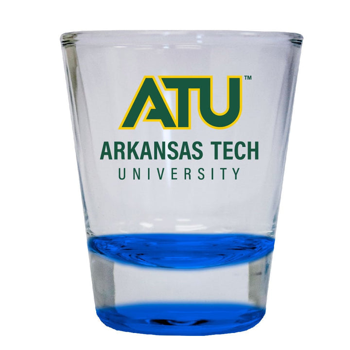 Arkansas Tech University 2 ounce Color Etched Shot Glasses Image 1