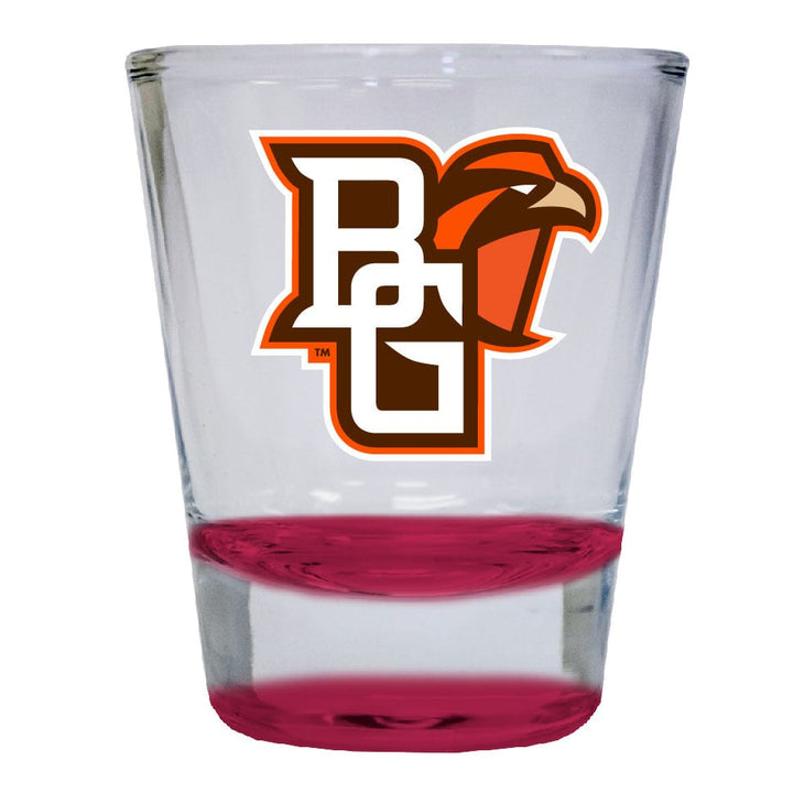 Bowling Falcons 2 ounce Color Etched Shot Glasses Image 1