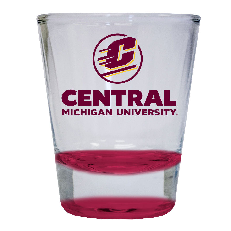 Central Michigan University 2 ounce Color Etched Shot Glasses Image 1