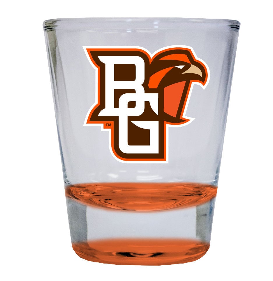 Bowling Falcons 2 ounce Color Etched Shot Glasses Image 2