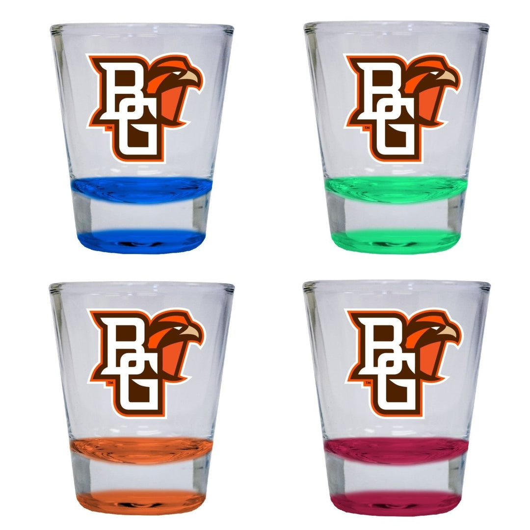 Bowling Falcons 2 ounce Color Etched Shot Glasses Image 4