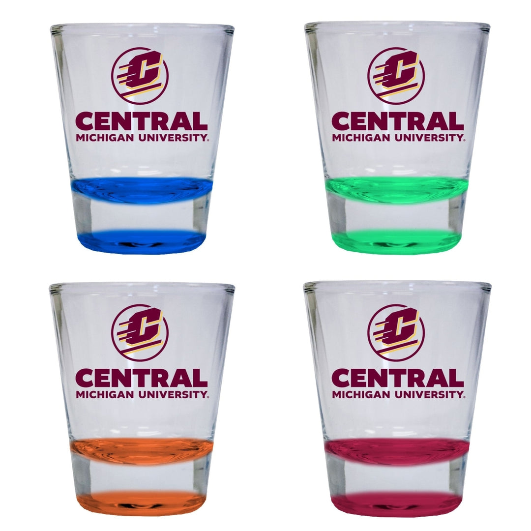 Central Michigan University 2 ounce Color Etched Shot Glasses Image 4