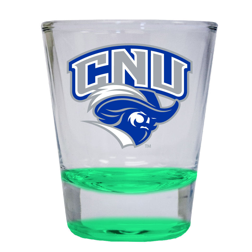 Christopher Newport Captains 2 ounce Color Etched Shot Glasses Image 4