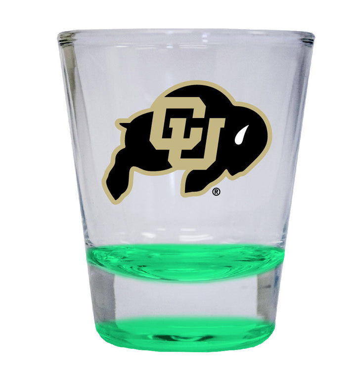 Color ado Buffaloes 2 ounce Color Etched Shot Glasses Image 3