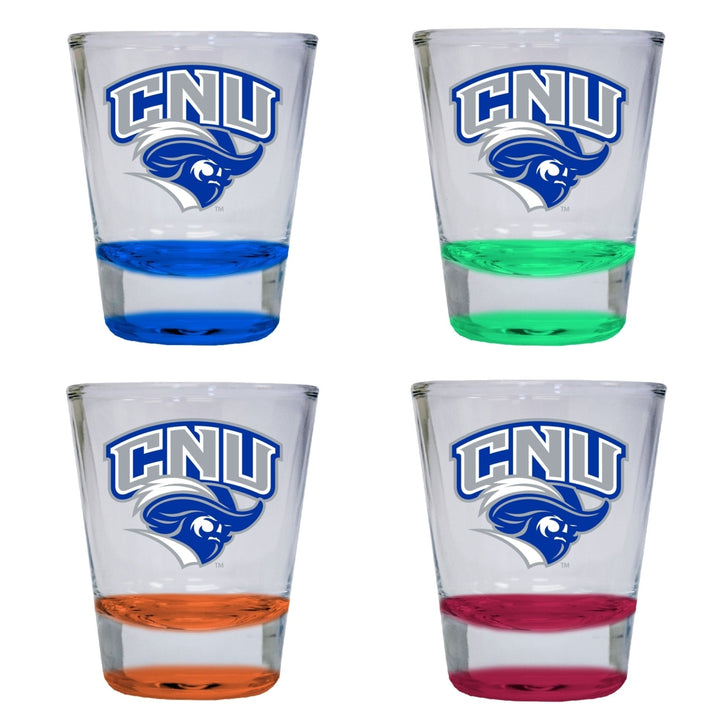 Christopher Newport Captains 2 ounce Color Etched Shot Glasses Image 4