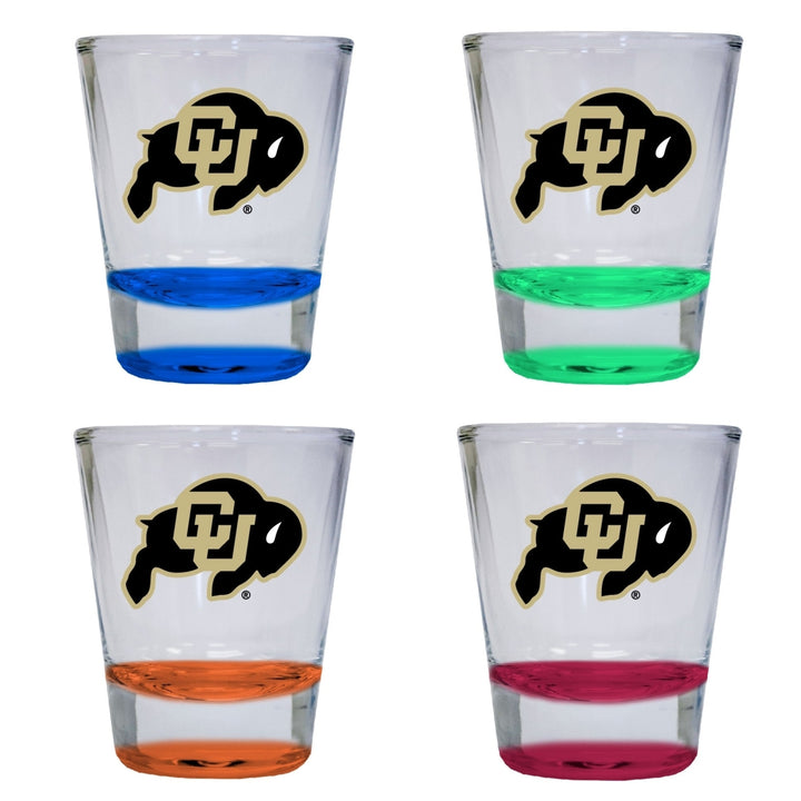 Color ado Buffaloes 2 ounce Color Etched Shot Glasses Image 4