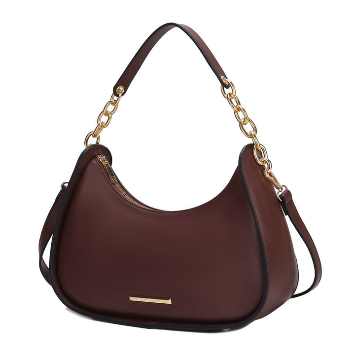 Lottie Vegan Leather Womens Hobo Bag by Mia k. Image 4