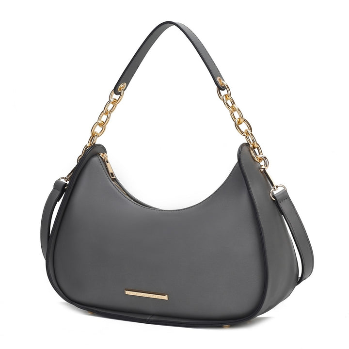 Lottie Vegan Leather Womens Hobo Bag by Mia k. Image 6