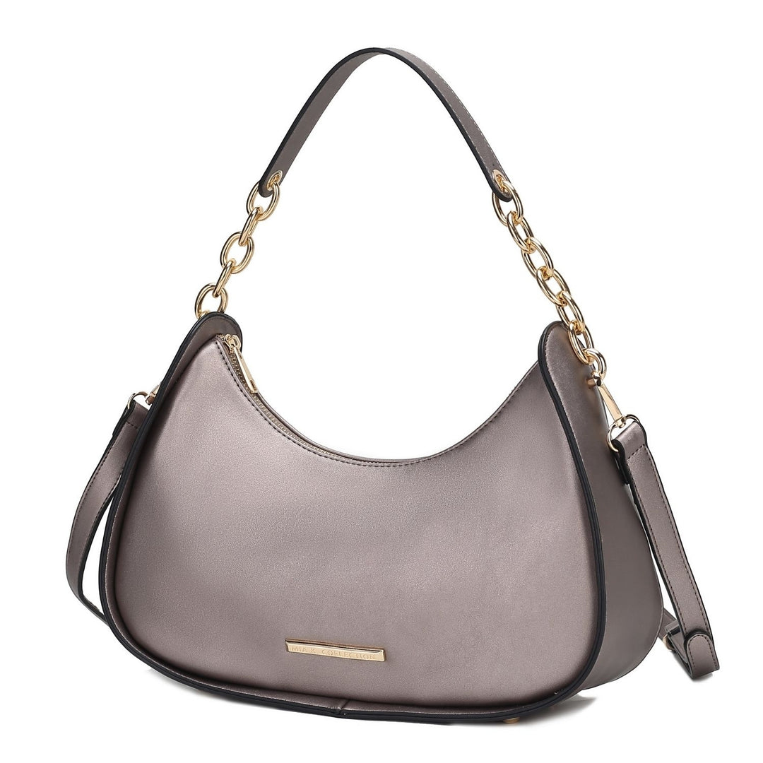 Lottie Vegan Leather Womens Hobo Bag by Mia k. Image 11