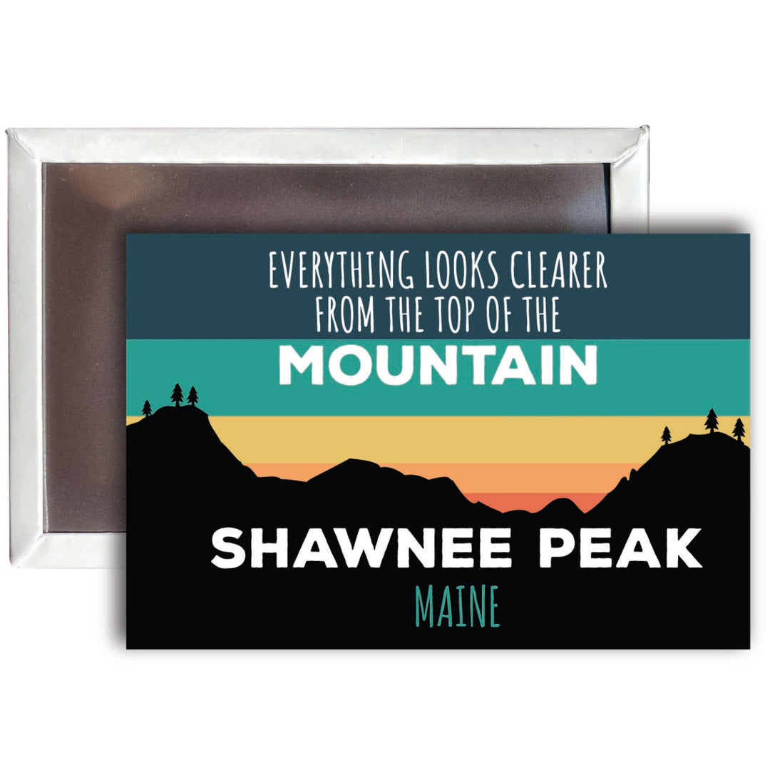 Shawnee Peak Maine 2 x 3 - Inch Ski Top of the Mountain Fridge Magnet Image 1