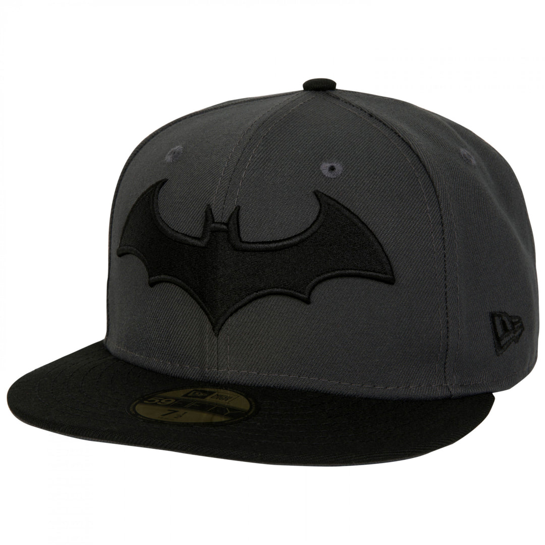 Batman Hush Logo Grey Colorway  Era 59Fifty Fitted Hat Image 1