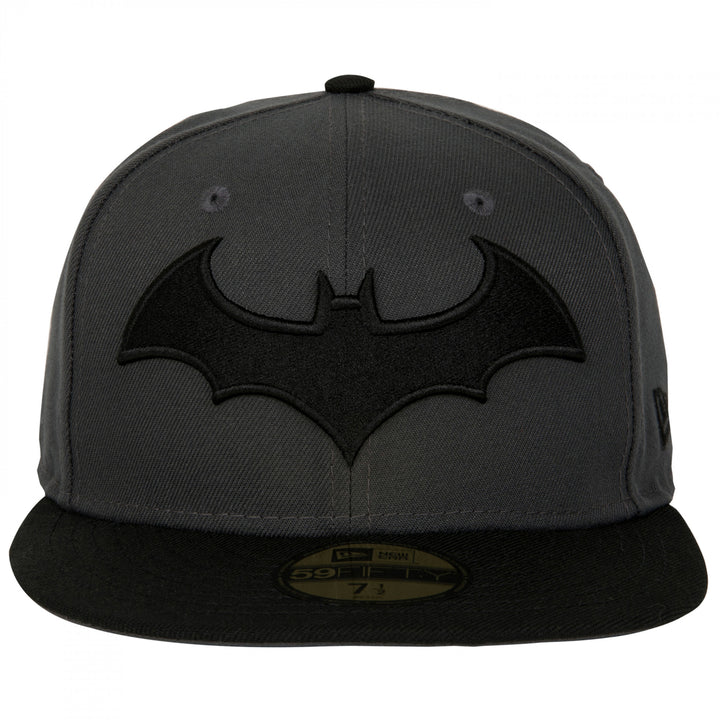 Batman Hush Logo Grey Colorway  Era 59Fifty Fitted Hat Image 2