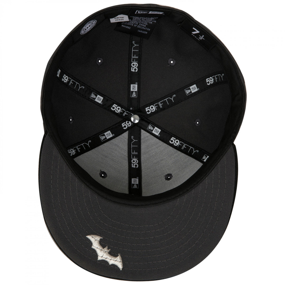 Batman Hush Logo Grey Colorway Era 59Fifty Fitted Hat Image 6