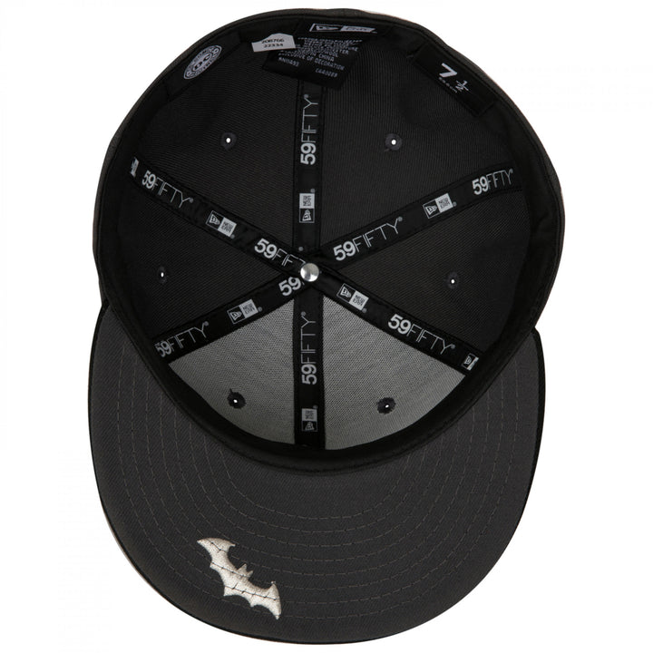 Batman Hush Logo Grey Colorway Era 59Fifty Fitted Hat Image 6