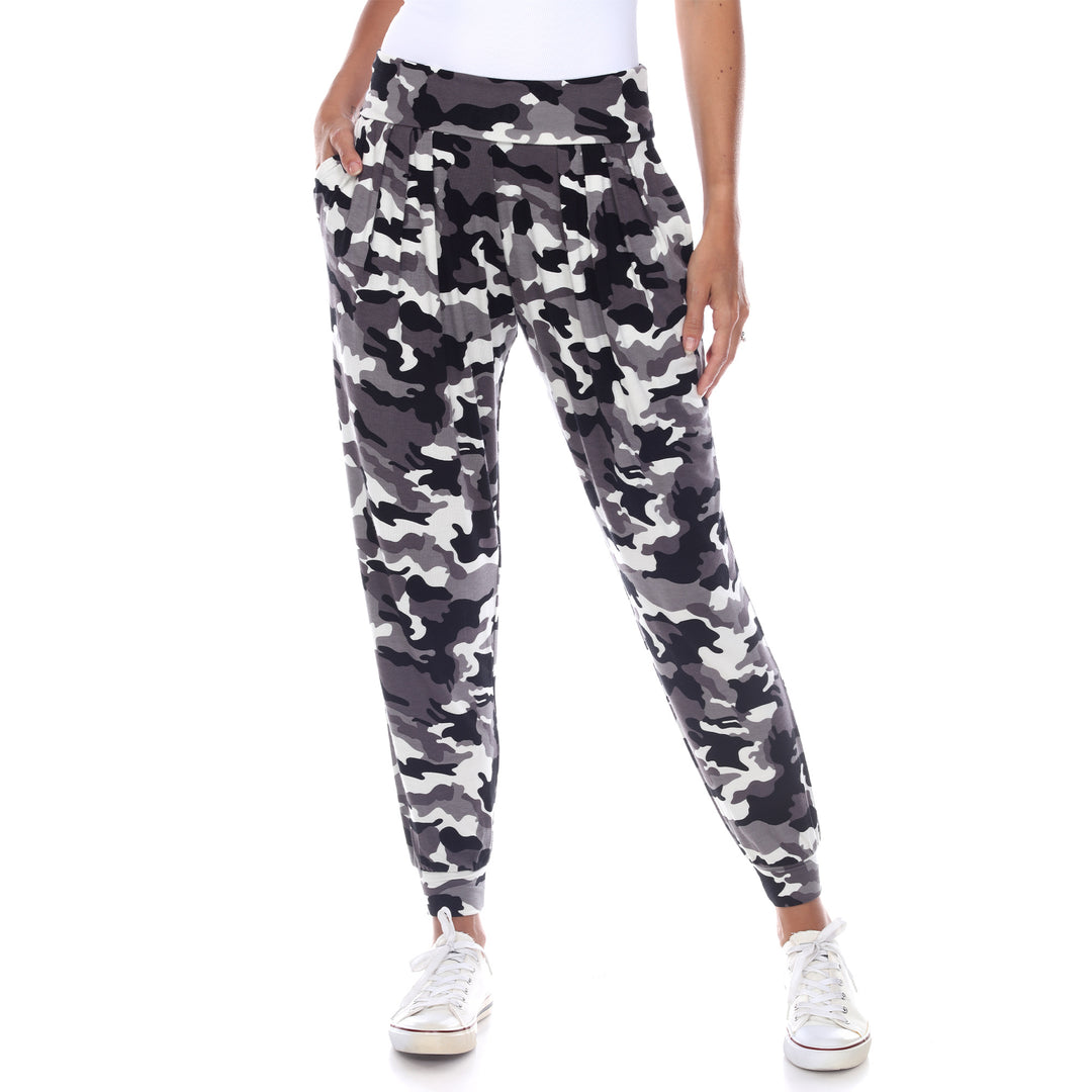 White Mark Womens Camo Harem Pants Image 2