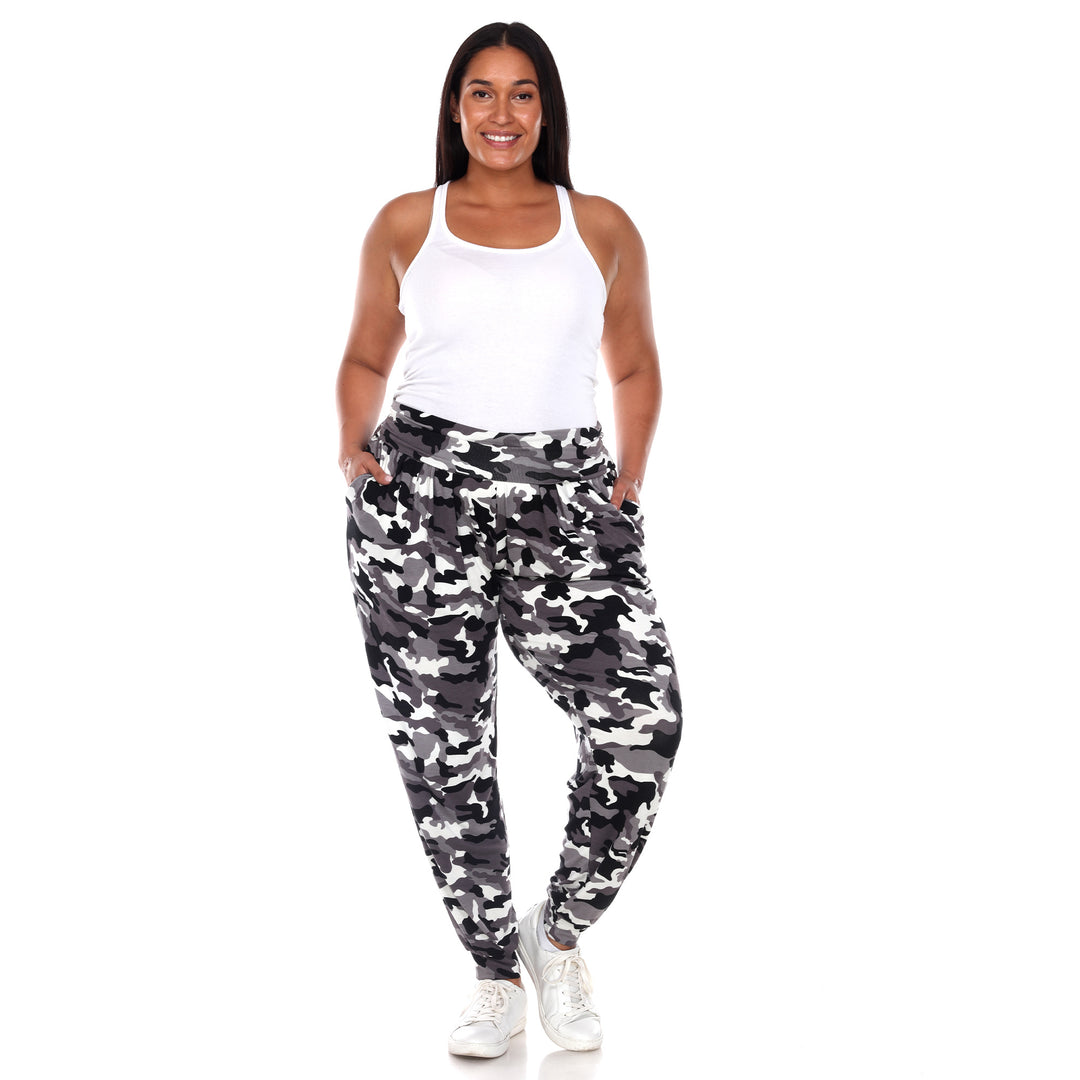 White Mark Womens Camo Harem Pants Image 4