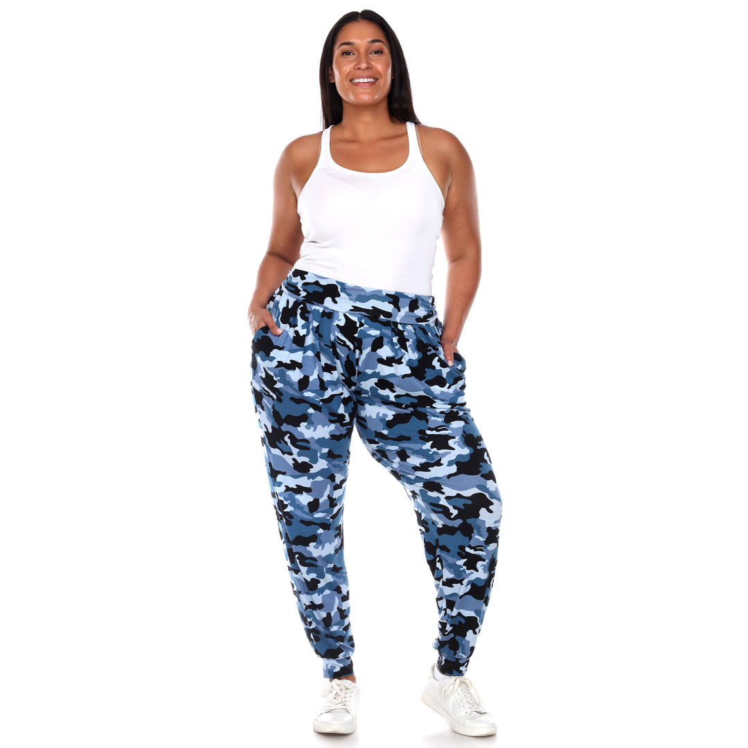 White Mark Womens Camo Harem Pants Image 8