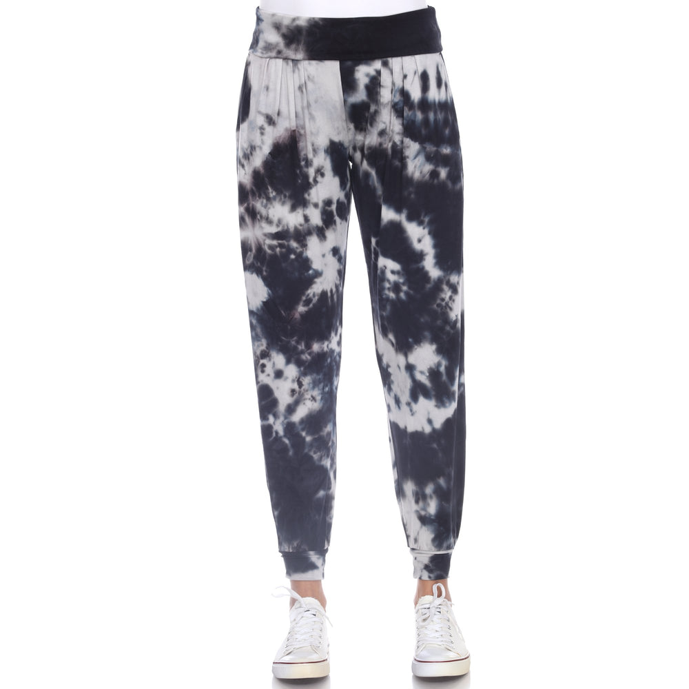 White Mark Womens Tie Dye Harem Pants Lightweight Comfy Drawstring Sizes S-3X Image 1