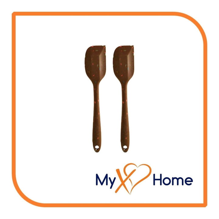 8" Chocolate Sprinkles Silicone Spatula by MyXOHome (1 2 4 or 6 Spatulas) Image 3