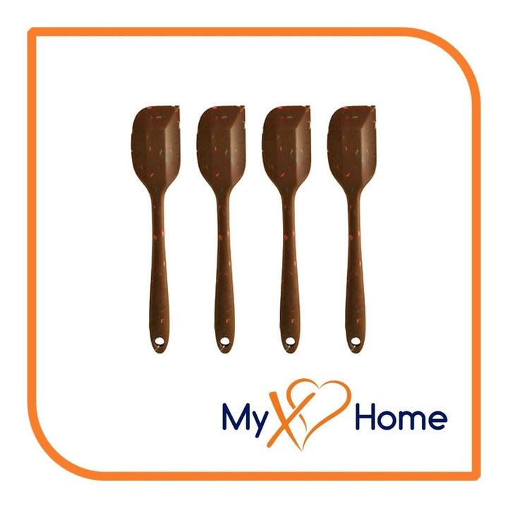 8" Chocolate Sprinkles Silicone Spatula by MyXOHome (1 2 4 or 6 Spatulas) Image 4