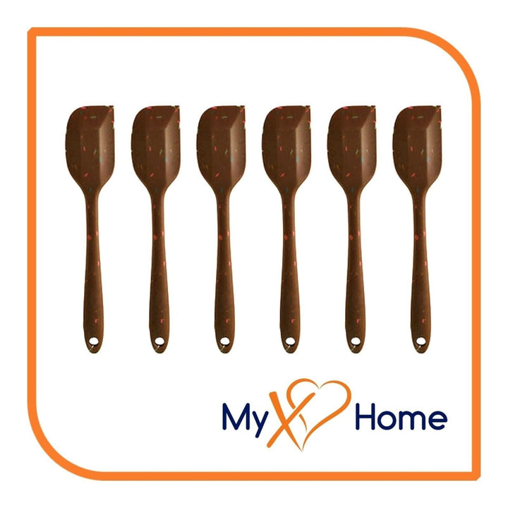 8" Chocolate Sprinkles Silicone Spatula by MyXOHome (1 2 4 or 6 Spatulas) Image 4