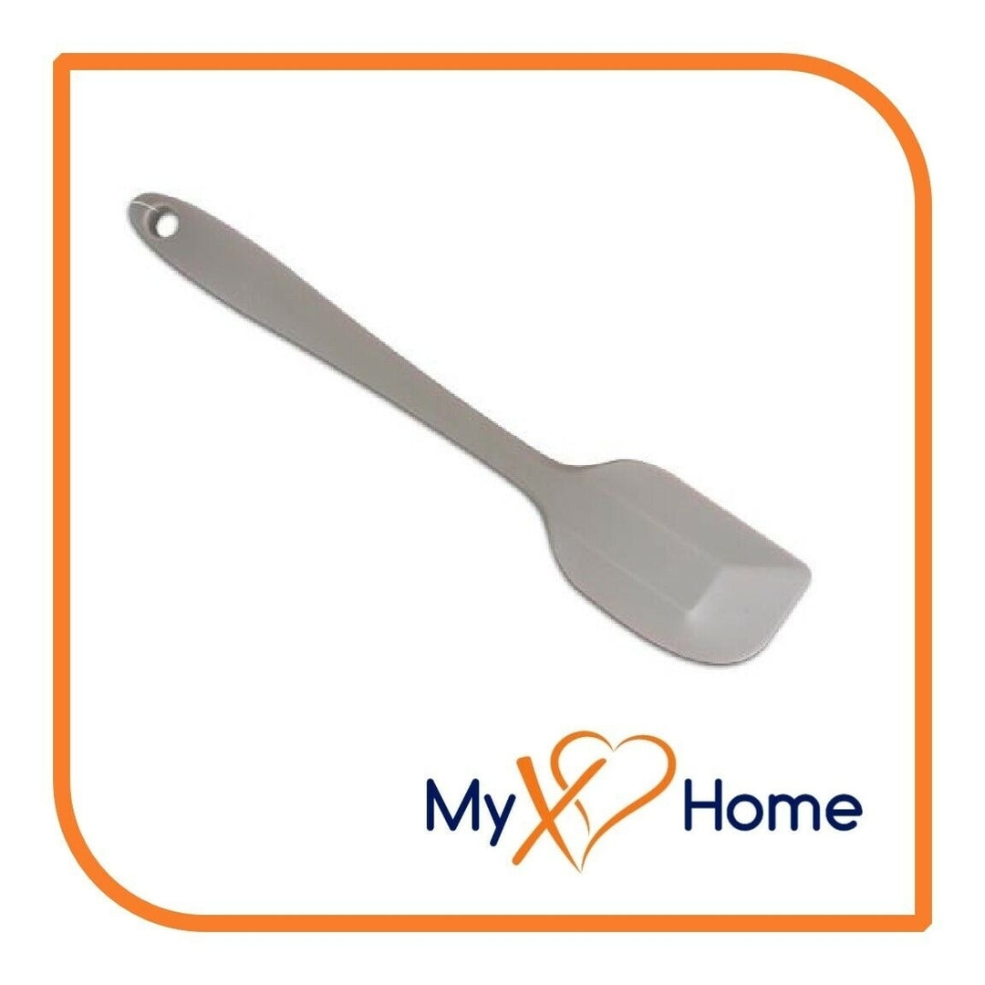 9.5" Silver / Gray Silicone Spatula by MyXOHome (1 2 4 or 6 Spatulas) Image 8