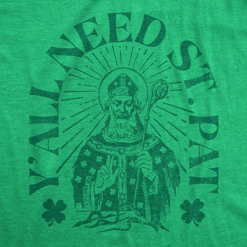 Womens Yall Need St Pat T Shirt Funny Saint Paddys Day Parade Lovers Tee For Ladies Image 2