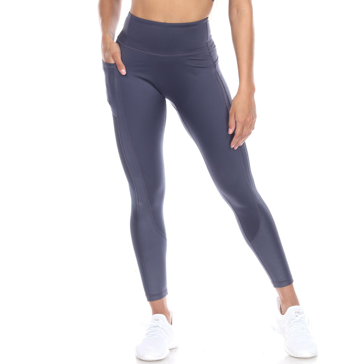 High-Waist Mesh Fitness Leggings Image 4