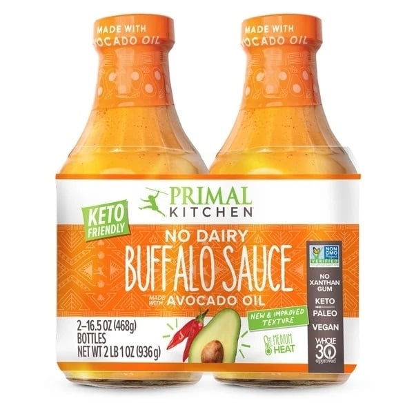 Primal Kitchen Buffalo Sauce with Avocado Oil 16.5 Ounce (Pack of 2) Image 1