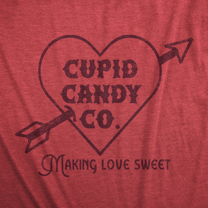 Mens Cupid Candy Co T Shirt Funny Valentines Day T Shirts for Guys Image 2