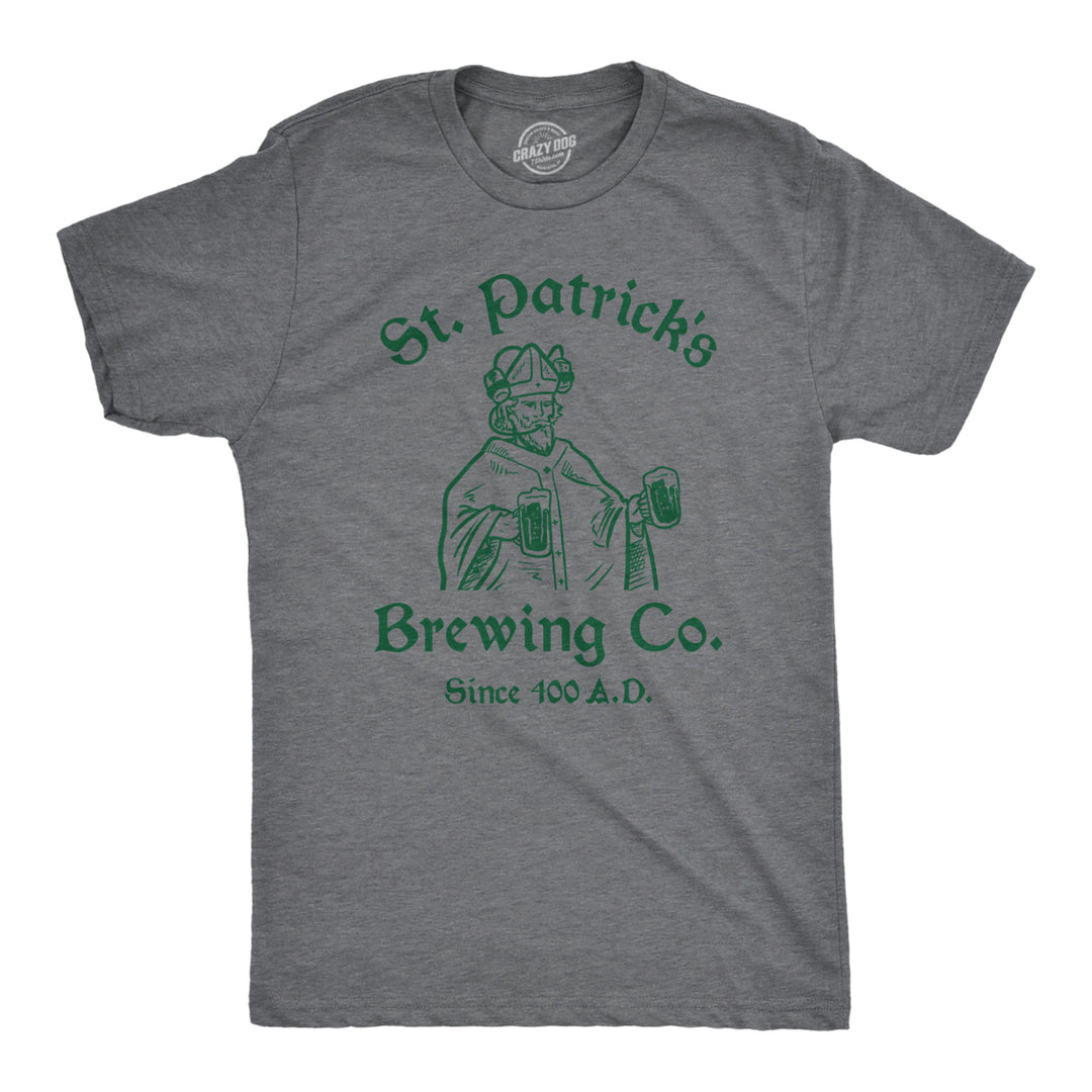 Mens Funny T Shirts St Patricks Brewing Co Novelty Drinking Tee For Men Image 1